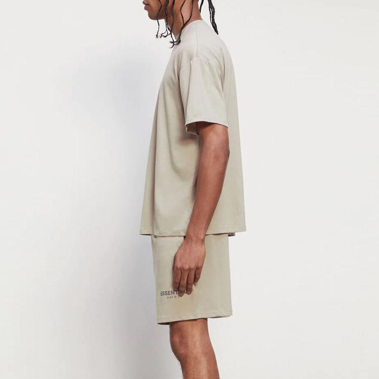 Fear Of God Essentials Fall/Winter 2020 T-Shirt With Logo Men Tops Moss FOG-FW20-291