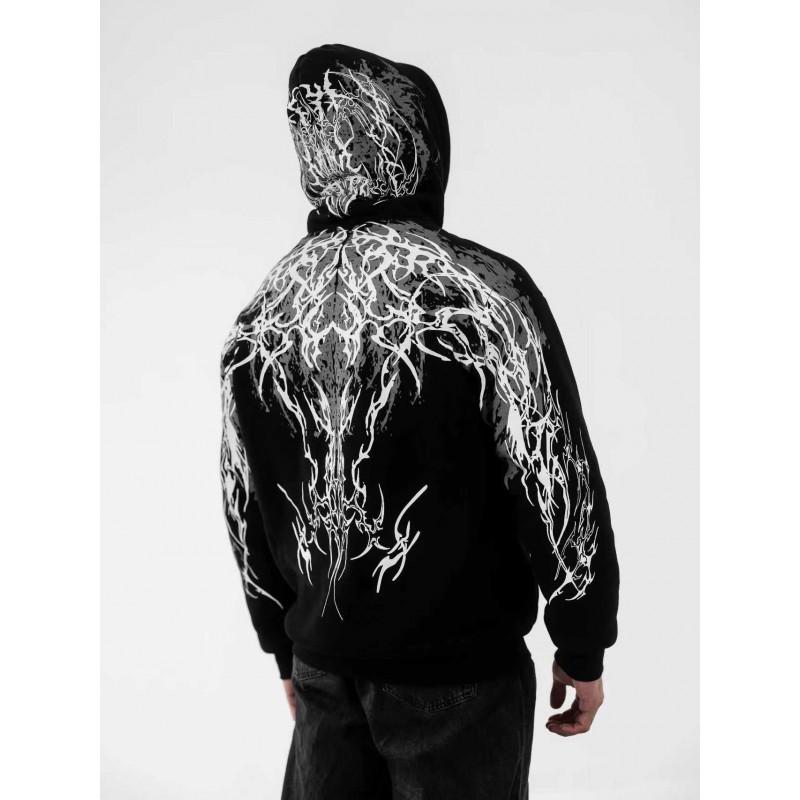 Felpa Streetwear 2026 per Adolescenti Casual Punk Harajuku Hip Hop Gotica con Stampa