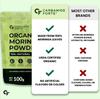 Carbamide Forte Polvere Biologica di Moringa 100g Certificato USDA | Energia, Digestione e Immunità Potenziate