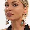 Imitation Pearl Dangle Earrings Gold Tone Drop Earrings Vintage Tassel Earrings  Beach Party