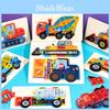 Vehicle Construction Wooden Puzzle Kids Educational Toy Gift For Learning Early