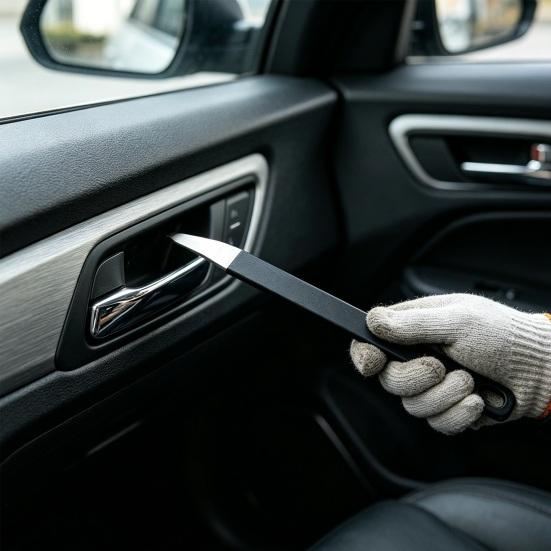 Car Trim Removal Tool Stainless Steel Extra Hard Pry Bar for Interior Panel Door Clip Navigation Dash Disassembly Kit