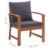 Garden Lounge Set with Cushions 4 Piece Solid Acacia Wood