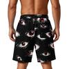 Men's Halloween Loose Fit Shorts with Pockets Drawstring Waistband Athletic Printed Shorts for Casual Sportswear