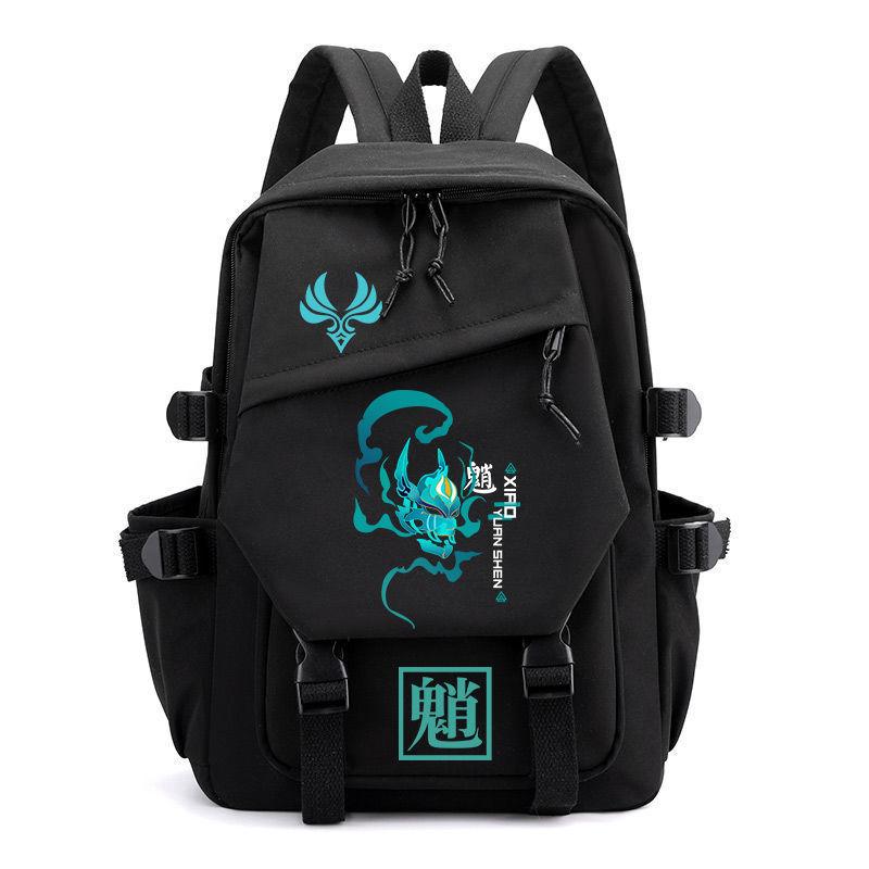 Genshin Impact Anime Cosplay Unisex Studenten Schooltas Rugzak Xiao Cartoon Boekentas Laptop Reizen Rugzak Buiten Kinderen Cadeaus