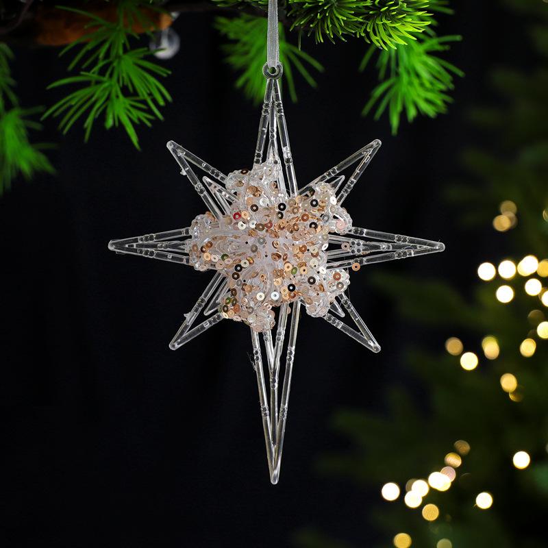 Kranz Schneeflocke Glockenklang Anhänger Weihnachtsdekorationen Weihnachtsbaum Hängender Schmuck