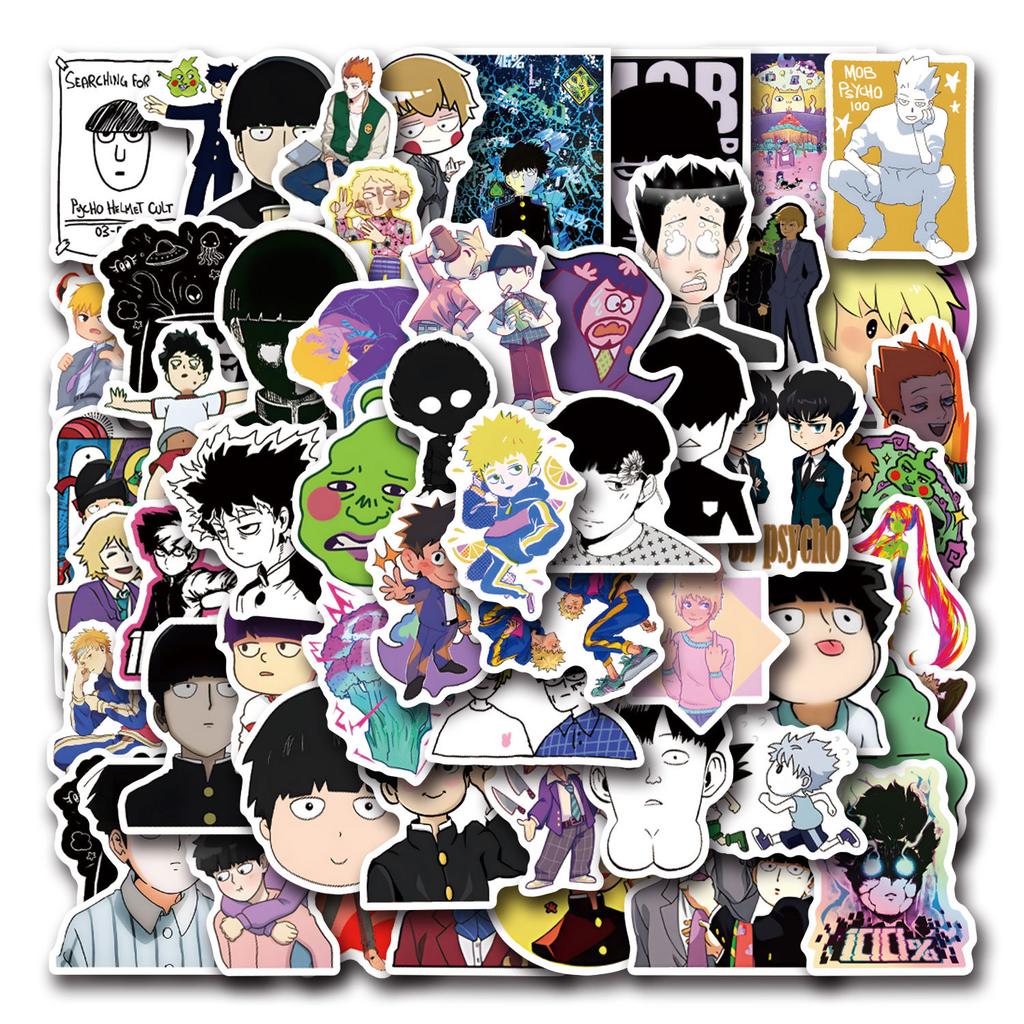 55 Neue Mob Psycho 100 Anime Graffiti Aufkleber Dekorieren Laptop Koffer DIY Aufkleber
