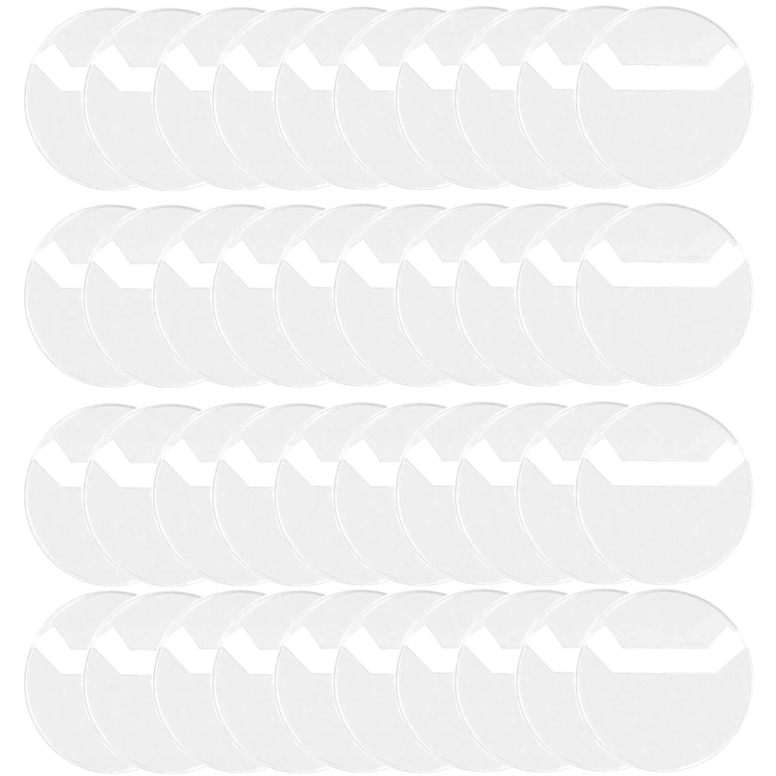 

Samcos Pin Badge Protective for Collection Pin Badge Protection and Ita Anime Round Fits 65mm Pin Badges Covers, Covers, 40-Piece Set, Transparent,