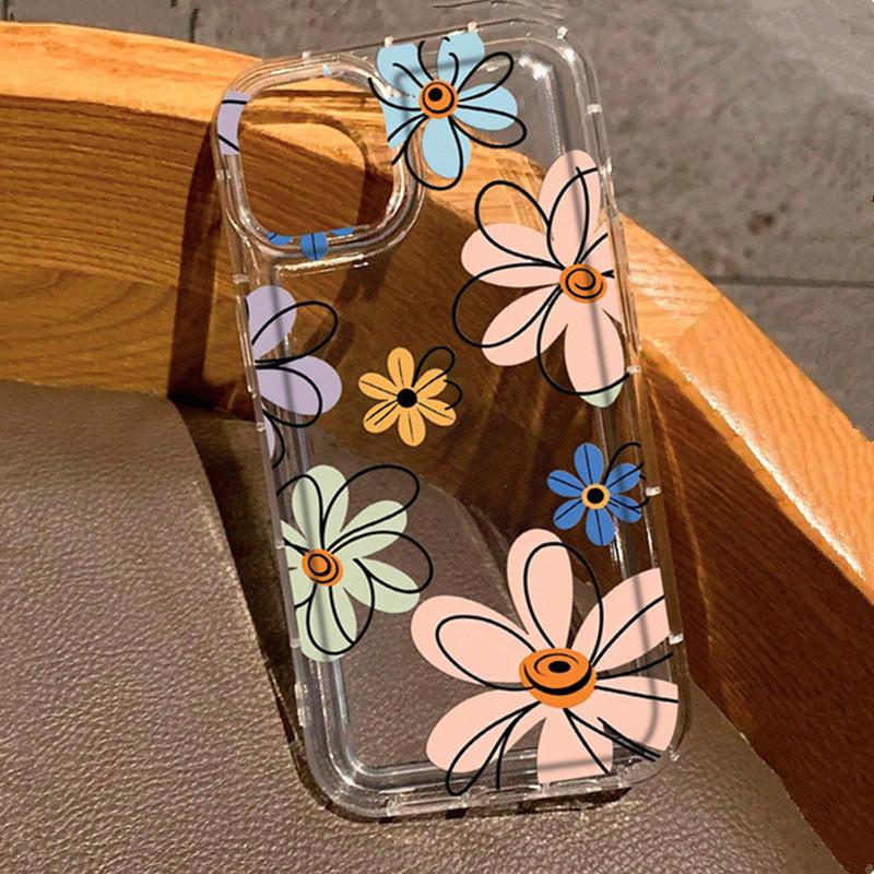 Case For Redmi Note 13 Cases Flower Pattern Case For  Redmi Note 12 Pro Plus 12S 11S 11 10S 10 9S Anti-Shock Airbag Cover