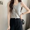 Anti-light Low-necked Small Suspender Vest for Women's Outer Wear, Summer New Sleeveless Thickened Bottom Inner Top