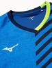 Table Tennis Wear Game Short Easy to Move JTTA True Japan XS to Japanese Size [Mizuno] Shirt, Sleeve, In, Sweat-Wicking, Quick-Drying, Standard,