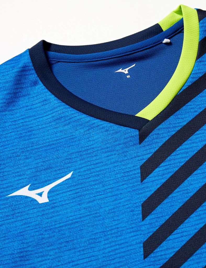 Table Tennis Wear Game Short Easy to Move JTTA True Japan XS to Japanese Size [Mizuno] Shirt, Sleeve, In, Sweat-Wicking, Quick-Drying, Standard,