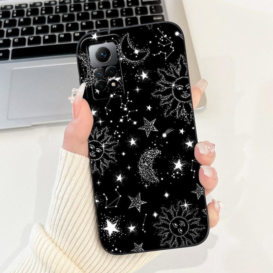 For Cover Xiaomi Redmi Note 12 Pro 4G Case Popular Space Flower Soft Silicone Back Cover For Xiaomi Redmi Note12 Pro 4G TPU Capa