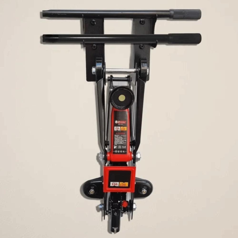 2pcs Double Hook Design Wall Mount Bracket Universal Bracket Hydraulic Jack Stand Organization