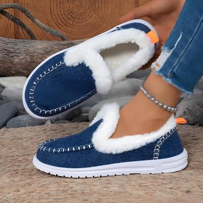 Damen Winterwolle Bequeme EVA-Sohle, Lässige Integrierte Stiefel, Warme Plüsch Outdoor Schneestiefel