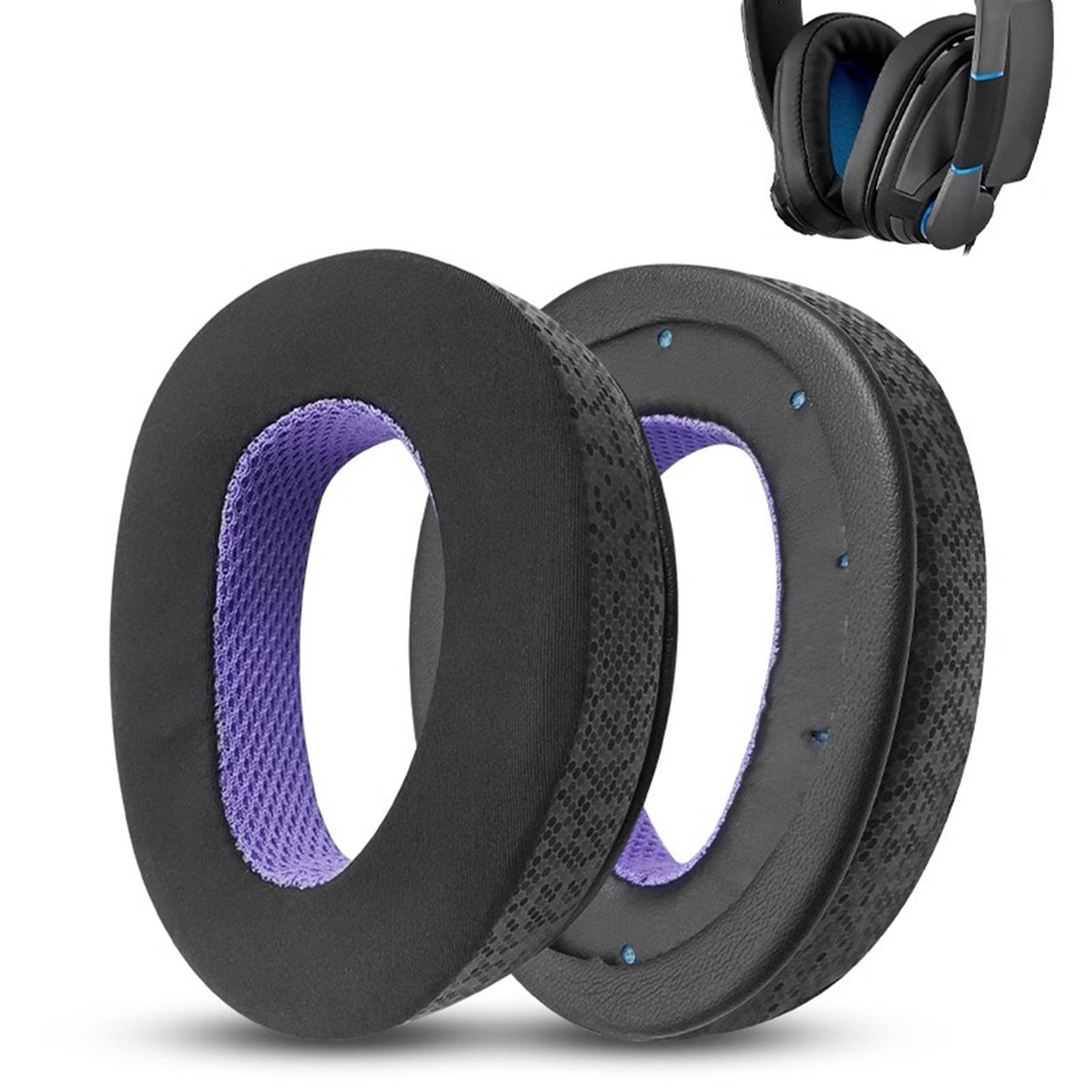 Soft Leatherette Ear Covers Comfortable Fit & Noise Reductions Memory Foam Earpads Comfortable for Headphone  GSP300