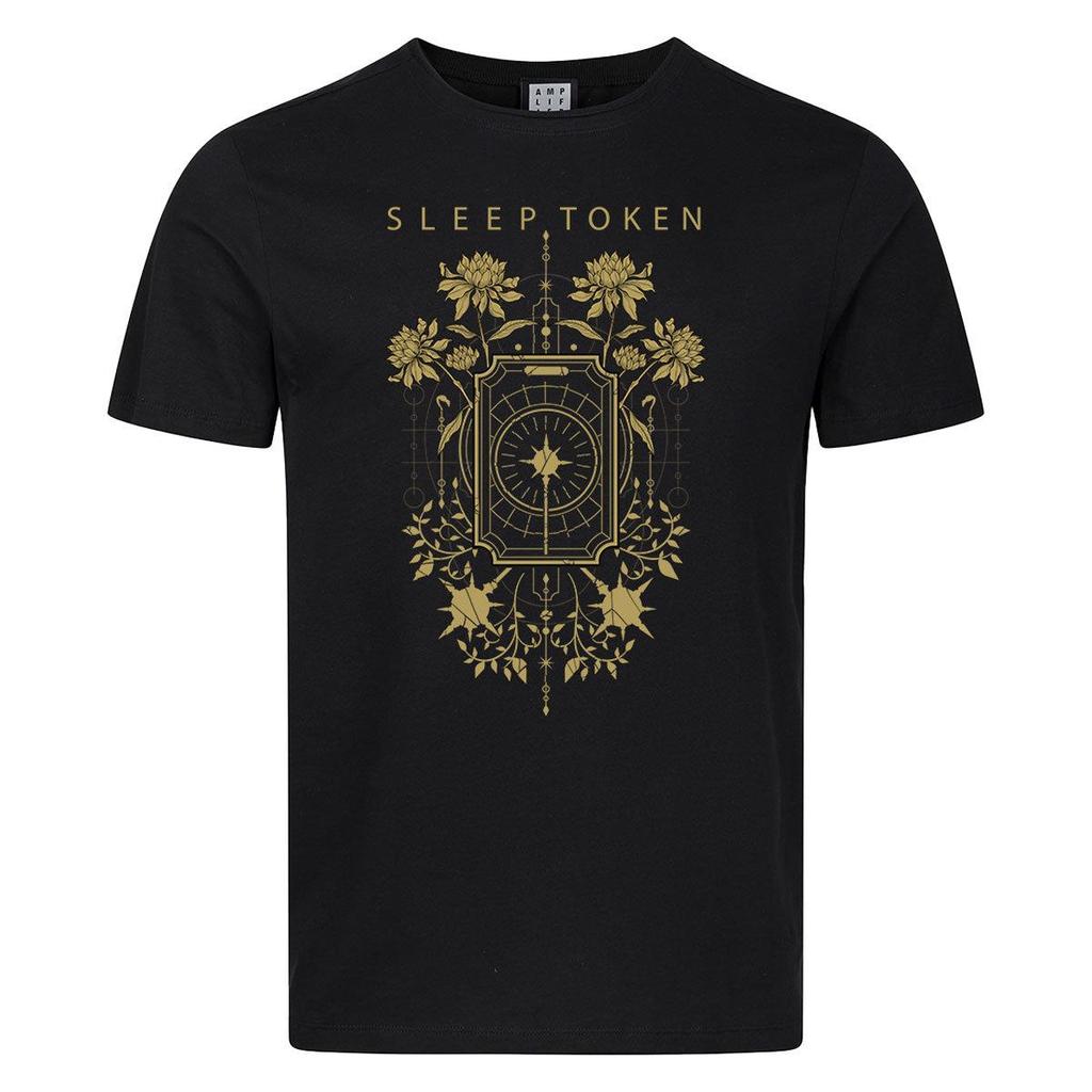 Amplified Unisex Adult Caramel Floral Sleep Token T-Shirt