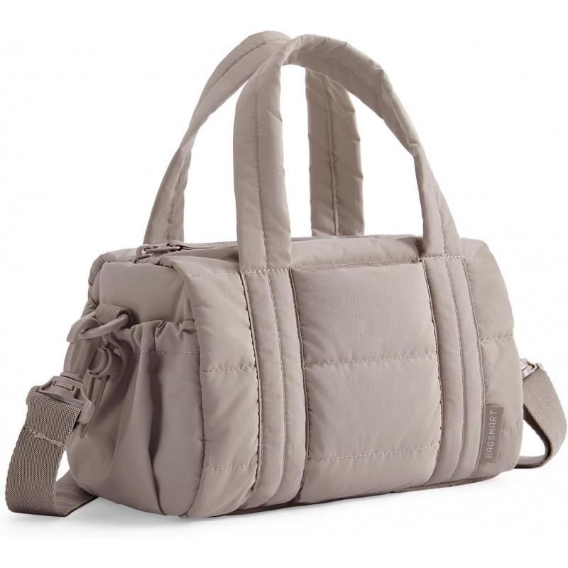 Nylon Puffer Handbag With Top Handle For Daily Casual Womens Shoulder Bag