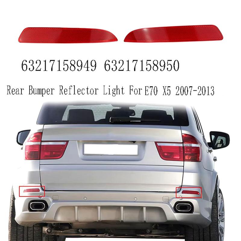 Authentic Car Rear Bumper Reflector Light For BMW E70 X5 2007-2013 63217158949 63217158950