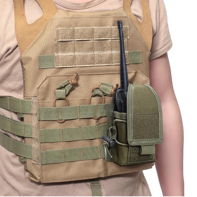 1 Piece Tactical Radio Pouch Interphone Storage Bag Military Heavy Duty Walkie Talkie Case Holder Airsoft Magazine Pouches