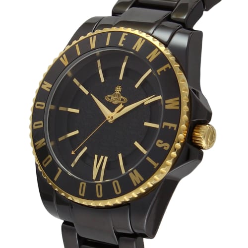 Vivienne Westwood Sloane Watch, Black Dial, VV048GDBK