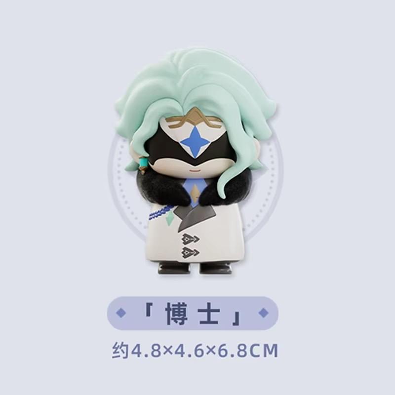 Mihoyo Genshin Impact Fatui Harbinger Q Version Series Blind Box Desktop Mini Doll Model Toys Trend Decoration Surprise Gifts