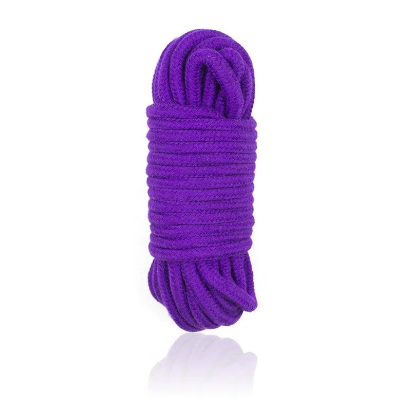 2025 New 10M Sex Slave Bondage Rope Soft Cotton Knitted Rope BDSM Restraint Man Adult Play Bondage Rope Role Play Sex Toy