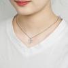 My Shape Letter A-Z Clear Zircon Stainless Steel Necklace for Girls Women Necklaces Alphabet Initials Pendant Choker Jewelry