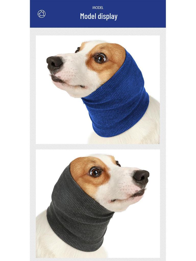 Pet Dog Calming Hood Scarf - Anti-Startle, Warm, Cold-Resistant, Anxiety Relief