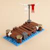 Medieval Castle Military Scene Roman Soldier Miniature Siege Weapon Small Particle Building Block Ornament Toy