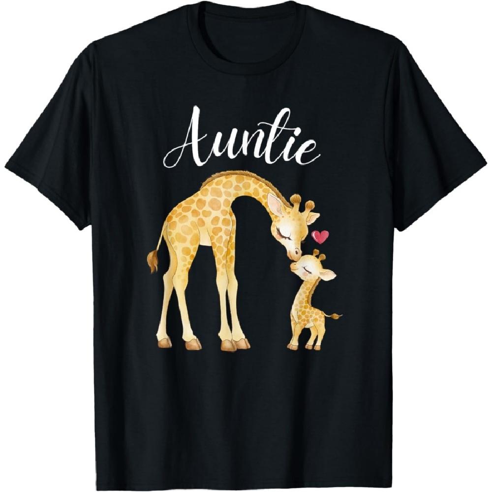 

Auntie Giraffe Kids Baby Animals Lover Family Matching T-Shirt S