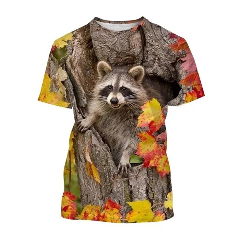 Animal 3D Print T-Shirts Men Women Casual Fashion Streetwear Oversized Short Sleeve T Shirt Kids Tees Tops Man Clothing