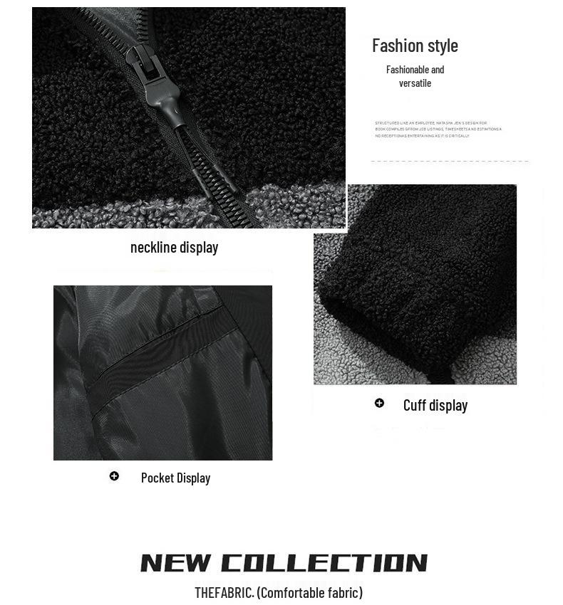 Men’s Oversized Lambswool Cotton Winter Jacket