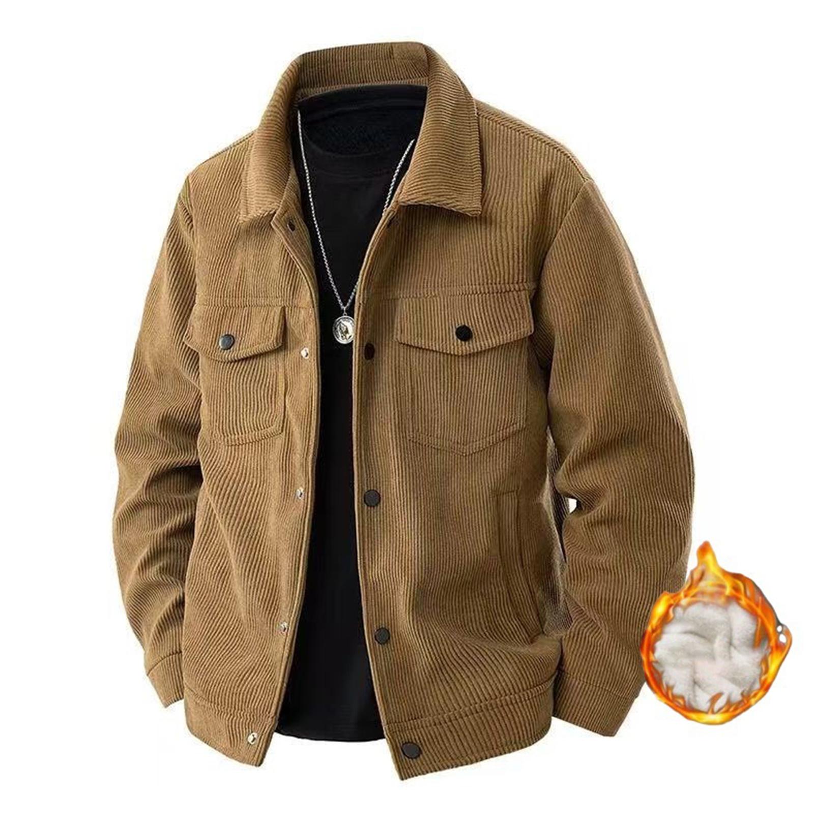 

Мужская однотонная бархатная куртка в стиле ретро, повседневная, универсальная, с лацканами, рабочая куртка-топ XXXL кофейный