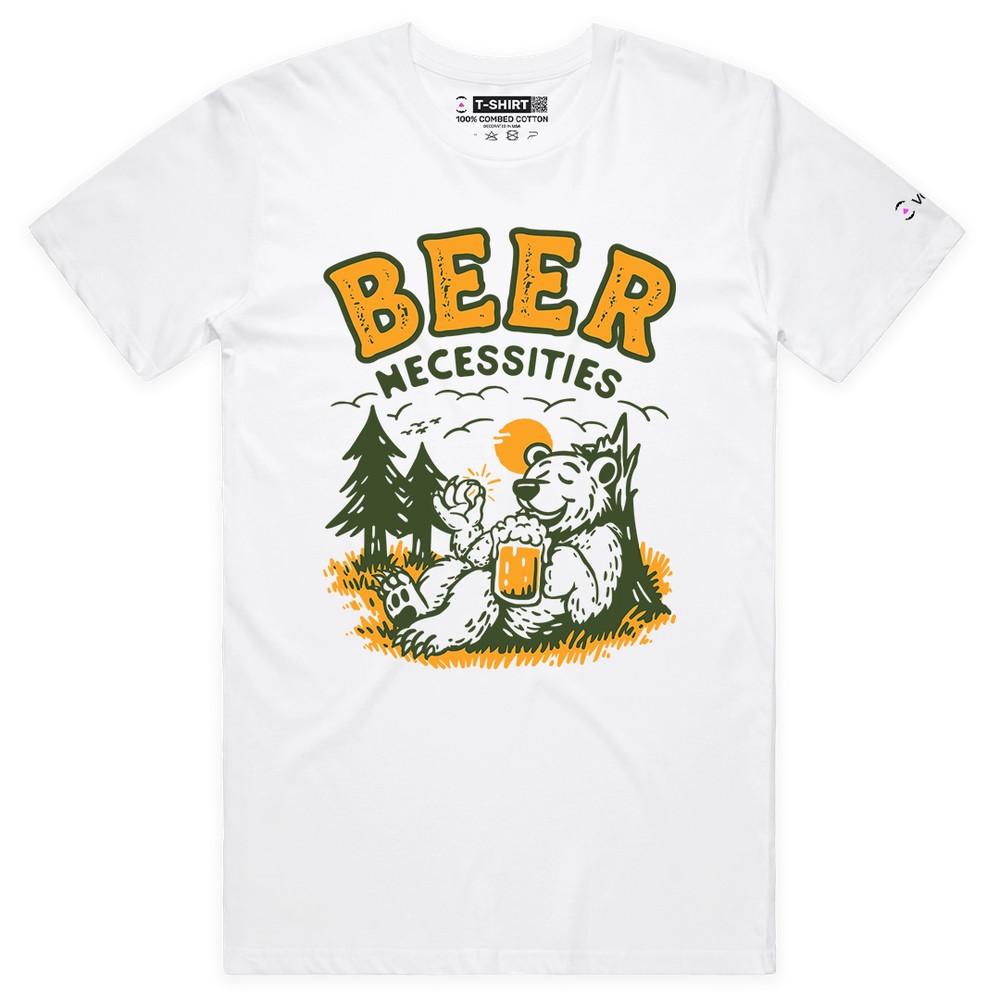 VOICEART Bear Holding Mug Funny Animals Premium Graphic T-Shirt 4XL