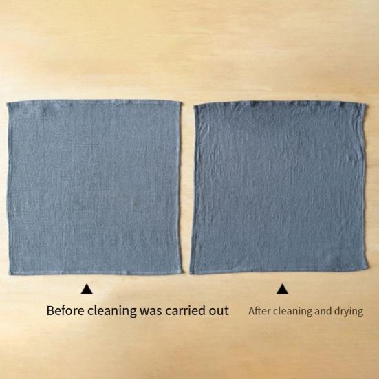 5Pcs Dishwashing Towels Pure Color Water Absorption Cotton Kitchen Clothes Stain Removing Dishcloths Kitchen Rags