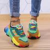 Autumn New Arrival Women's Fashion Sneakers Multicolor Designer Casual Shoes Platform Non-slip Tennis Lace Up Athletic Big Size