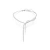 Swarovski Y Shape Rhodium Necklace 5748652