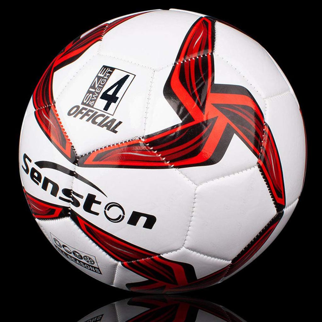 Senston Fußball 4 für Kinder und Grund- und Sekundarschultrainingsball Spiel Fußball und Pumpe Nein. Teenager,