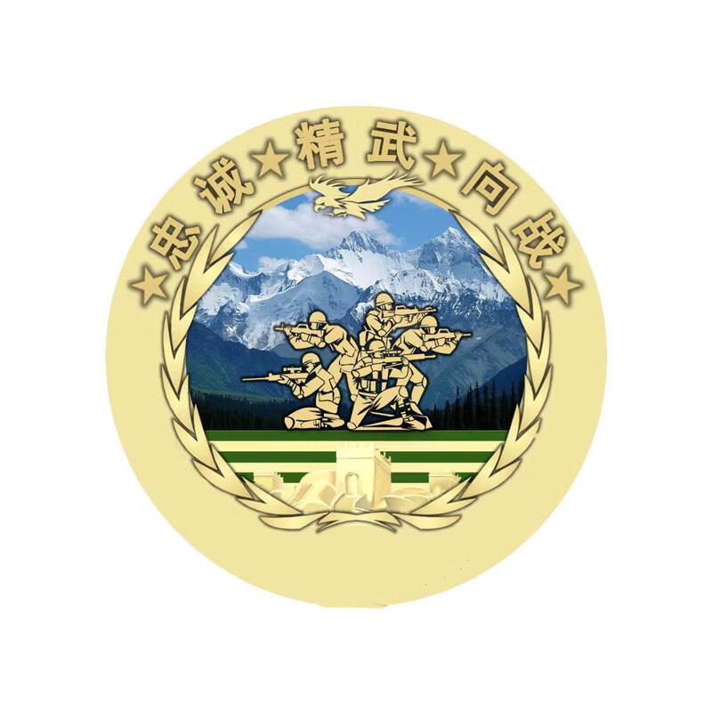 Jiexingzhe Military Commemorative Round Badge 22cm Diameter