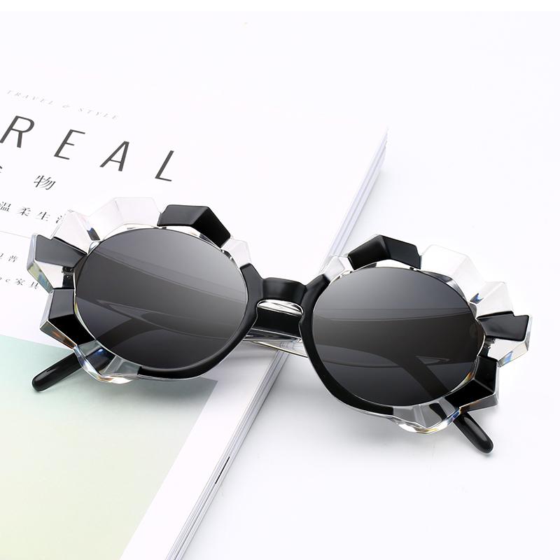Irregular Plastic Frame Pink Lens Myopia Sunglasses With Degree Polarized Sun Glasses For Women Prescription 0 -0.5 -0.75 To -6
