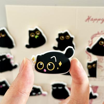 6Pcs Funny Cat Animals Fridge Magnets, Fun Cute Weird Magnetic Cat Magnets For Gaming Kitchen Home Decor Bumper School