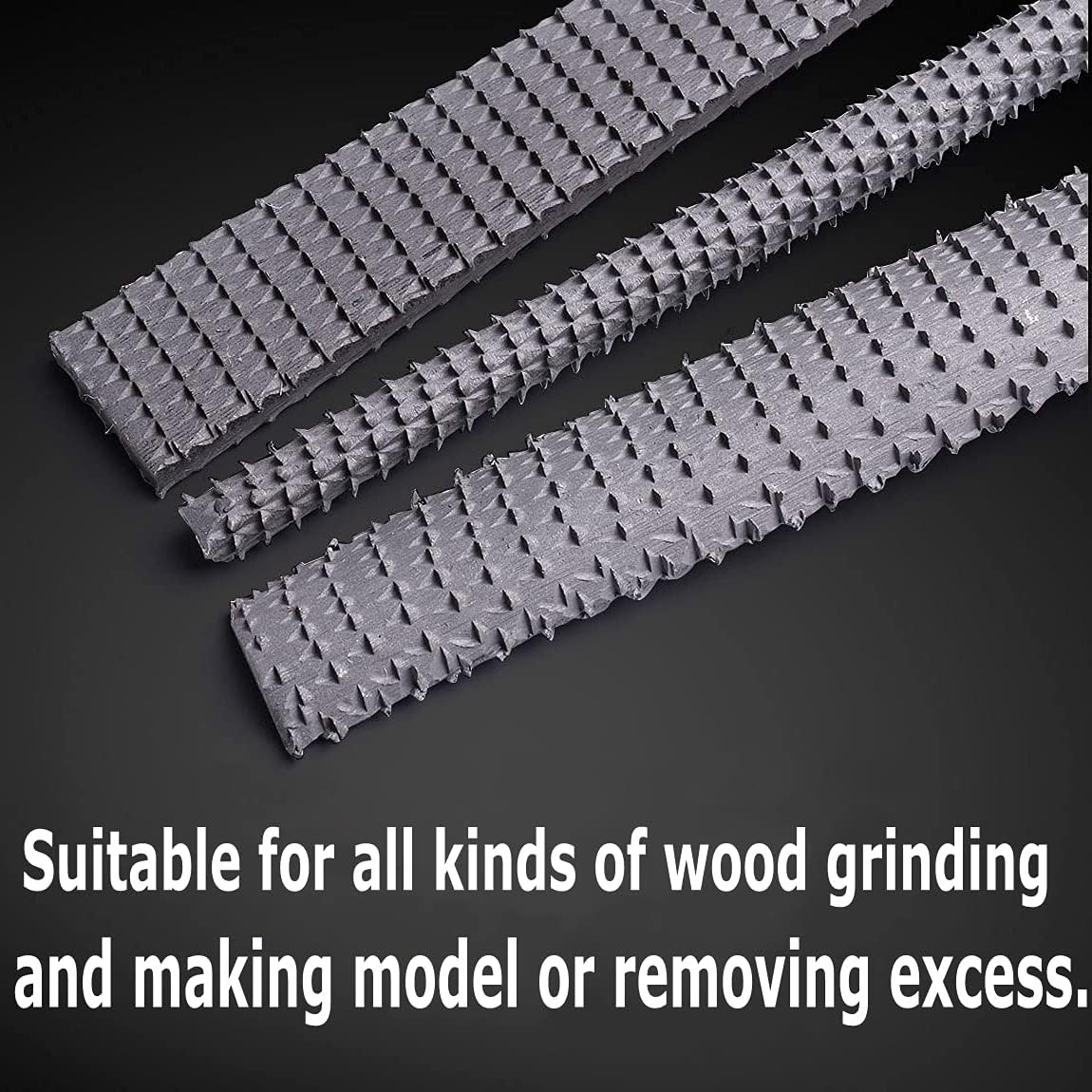 AihuiWood Rasp File Set 3 Pack Wood File Woodworking Files, Round, Half-round, Flat File Rasp High Quality Carbon Steel Rasp File for Woodworking