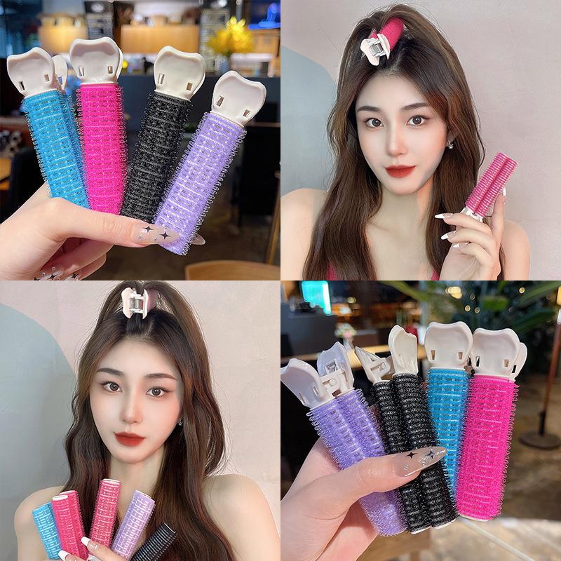 2Pcs Hair Root Clip Korean Fluffy Hairpin Curling Hairpin Bangs Fixed Shape Geometric Exquisite Hair Accessories