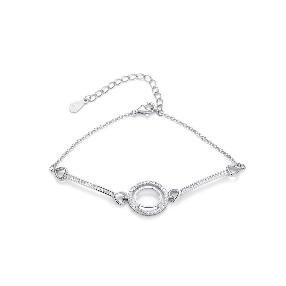 Vergoldetes Ei-förmiges S925 Sterling Silber Armband mit Elegantem Light Luxury Design