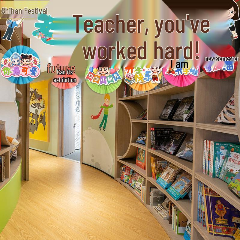 Back-to-School Classroom Fan String Decorations for Kindergarten and Primary School