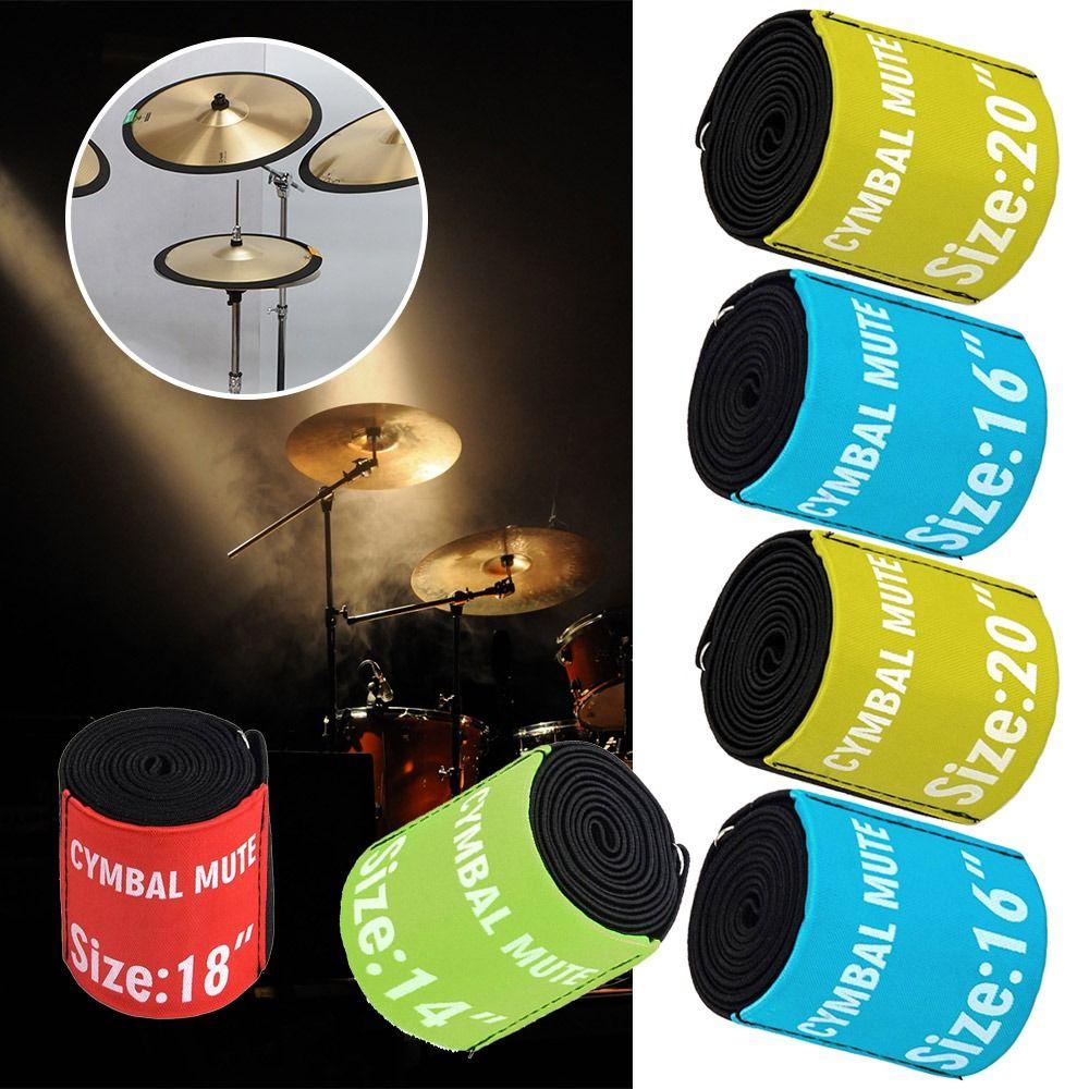 

Cymbal Elastic Belt Elastic Belt Dampener Cymbal Mute Drumming Practice Pad