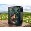 Grimoire Fox Leather Journal Blank Spell Book of Shadows Fat Journal - Handmade Paper Vintage Journal for Women