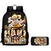 2-In-1 One Piece Lightweight School Backpack with Front Pocket with Pencil Case, Unisex Durable Daypack for Boys Girls Age 6-10