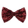 Hairpin Safety Rounded Corner Clip with Burr-Free Metal Spring Bow Shape Shiny Sequin Decoration Hairpin Children Sparkling Hair Accessory